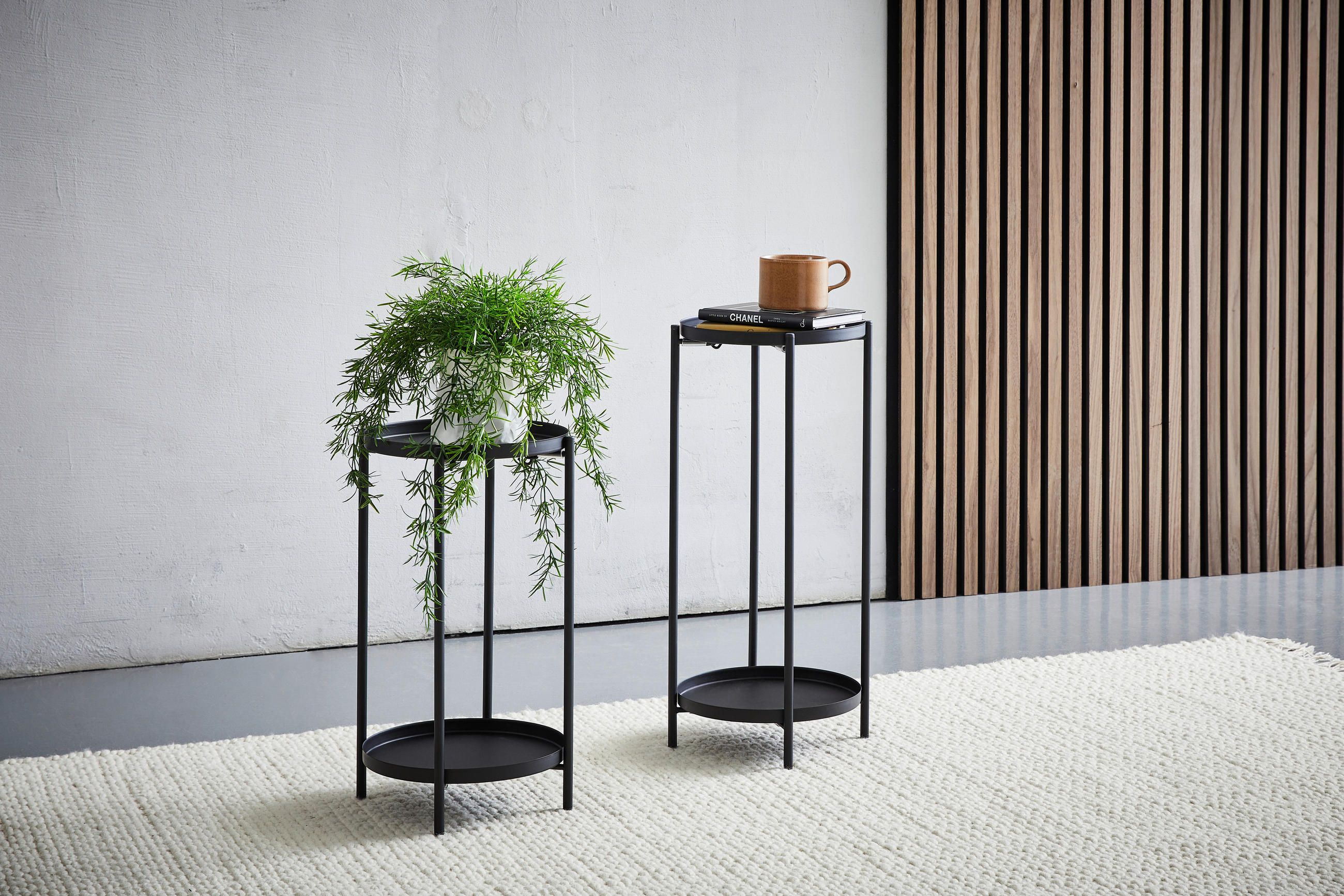 BLUMENSTÄNDER Metall  - Schwarz, Trend, Metall (26/47,5/26cm) - Landscape