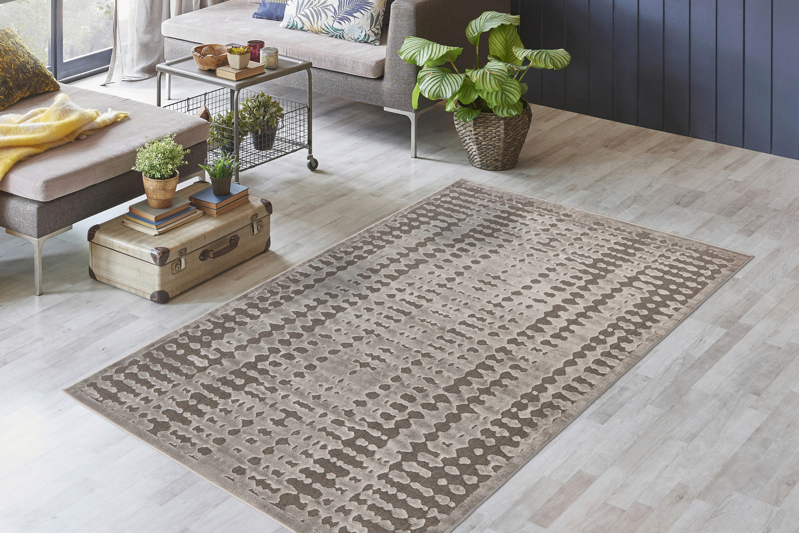 FLACHWEBETEPPICH 120/170 cm Madita Grau  - Grau, KONVENTIONELL, Textil (120/170cm)