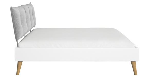 BETT 180/200 cm  in Weiß  - Wildeiche/Weiß, Design, Holz/Holzwerkstoff (180/200cm) - Carryhome