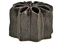VASE 8 cm  - Braun, Basics, Keramik (11/8/11cm)