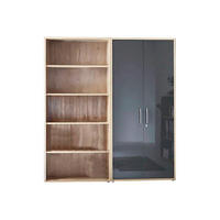 AKTENSCHRANK Sonoma Eiche, Anthrazit Hochglanz  - Anthrazit Hochglanz/Sonoma Eiche, MODERN, Holzwerkstoff (168,8/185,6/33cm) - MID.YOU