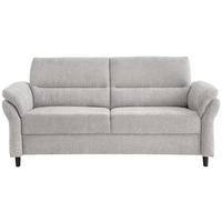 3-SITZER-SOFA in Mikrofaser Weiss  - Weiss/Schwarz, Modern, Holz/Textil (192/90/89cm) - Livetastic