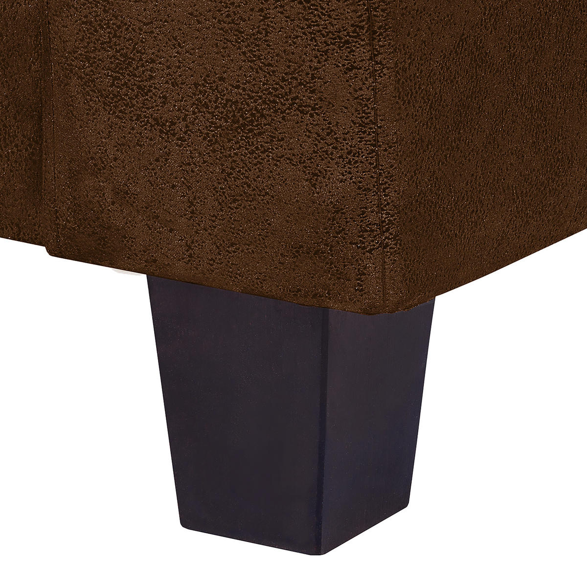 SITZGARNITUR in Lederlook Braun  - Dunkelbraun/Braun, Design, Textil (92/80/89cm) - Livetastic