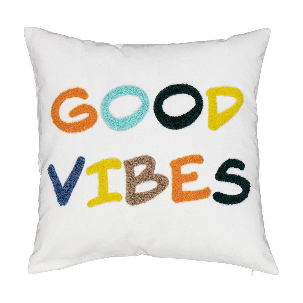 PRYDNADSKUDDE    - vit/multicolor, Basics, textil (45/45/8cm)