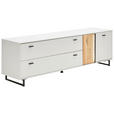 TV-ELEMENT Eschefarben, Hellgrau 205/63,5/50 cm - Anthrazit/Eschefarben, KONVENTIONELL, Holz/Holzwerkstoff (205/63,5/50cm) - Hom`in