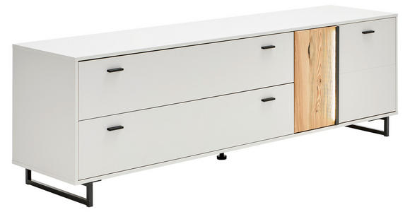 TV-ELEMENT Eschefarben, Hellgrau 205/63,5/50 cm - Anthrazit/Eschefarben, KONVENTIONELL, Holz/Holzwerkstoff (205/63,5/50cm) - Hom`in