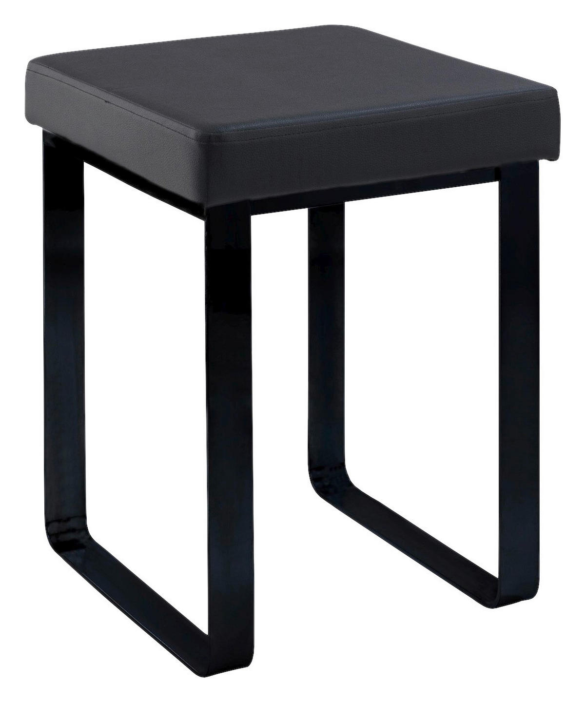 BADHOCKER - Schwarz, Basics, Textil/Metall (37/47/35cm)