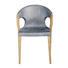 STUHL Wildeiche massiv Eichefarben, Grau - Eichefarben/Grau, Design, Holz/Textil (55/81/57cm) - Voglauer