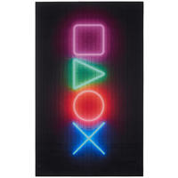 Covor Cu Țesătură Plată Neon Gaming  - multicolor, Trend, plastic/textil (90/145cm) - Esposa