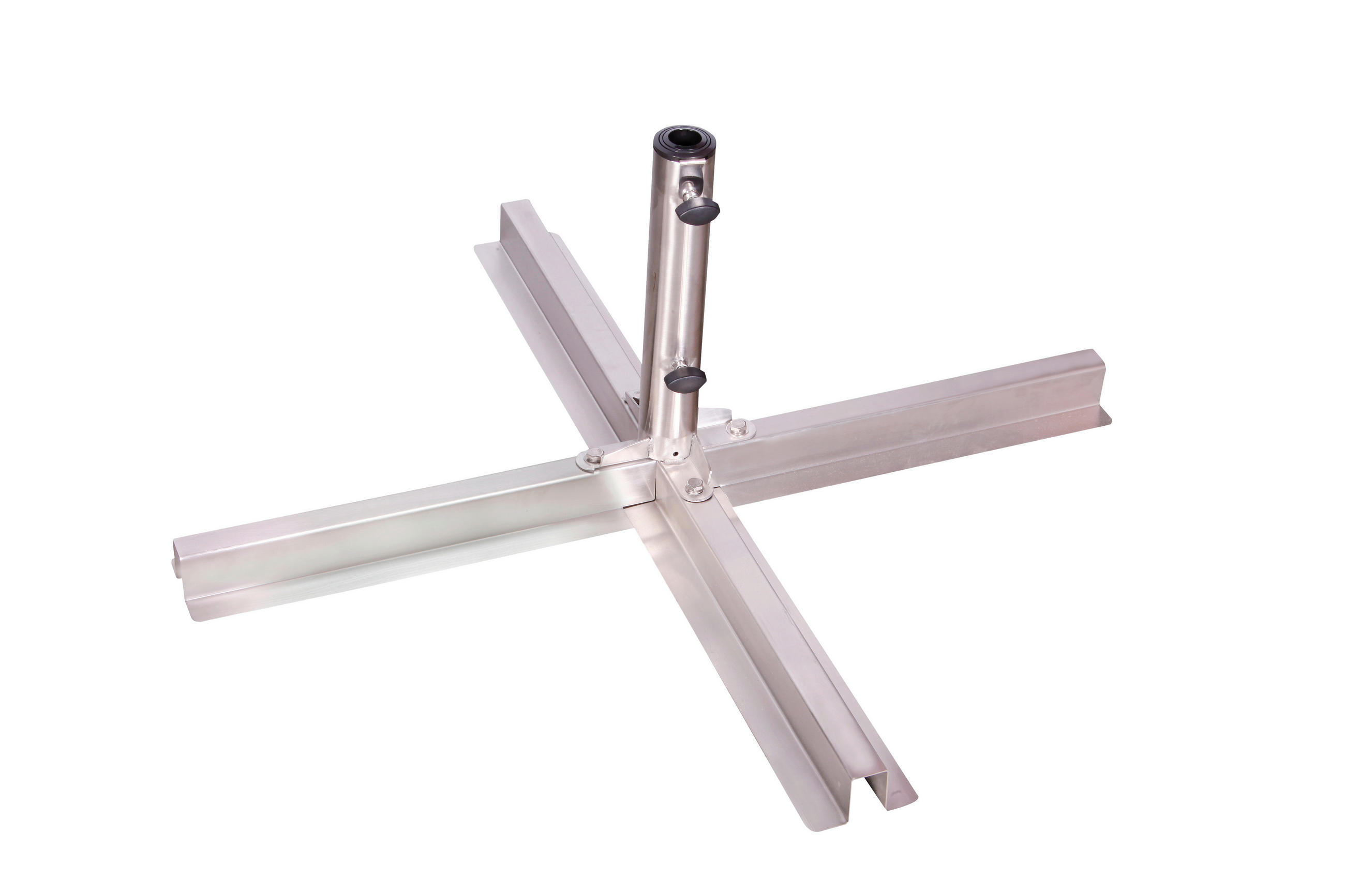 SONNENSCHIRMSTÄNDER Silberfarben  - Silberfarben, Basics, Metall (84/35/84cm) - Doppler