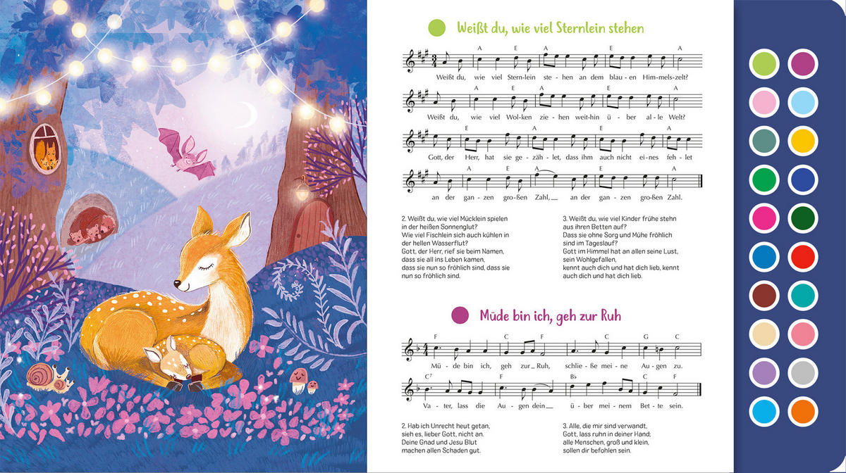 BUCH Sing mit! Gutenachtlieder  - Multicolor, Basics, Papier (24.5/24.5/1,8cm)