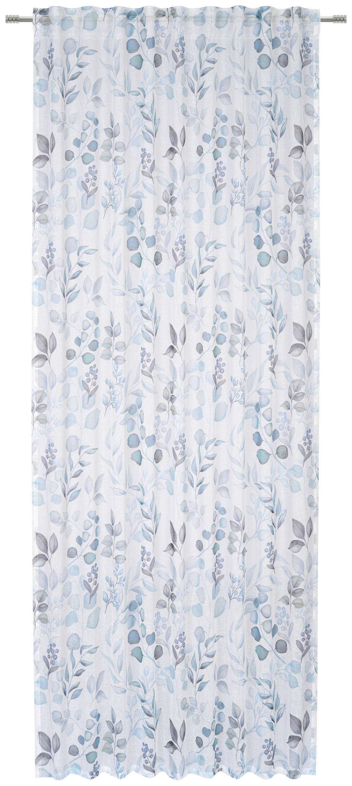 HOTOVÝ ZÁVĚS, poloprůhledné, 140/245 cm - tyrkysová, Konvenční, textil (140/245cm) - Esposa