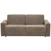 SCHLAFSOFA Webstoff Taupe  - Taupe/Schwarz, KONVENTIONELL, Kunststoff/Textil (198/84/96cm) - Carryhome