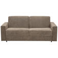 SCHLAFSOFA Webstoff Taupe  - Taupe/Schwarz, KONVENTIONELL, Kunststoff/Textil (198/84/96cm) - Carryhome
