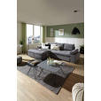 ECKSOFA in Flachgewebe Grau  173/294 cm  - Chromfarben/Weiß, Design, Kunststoff/Textil (173/294cm) - Carryhome