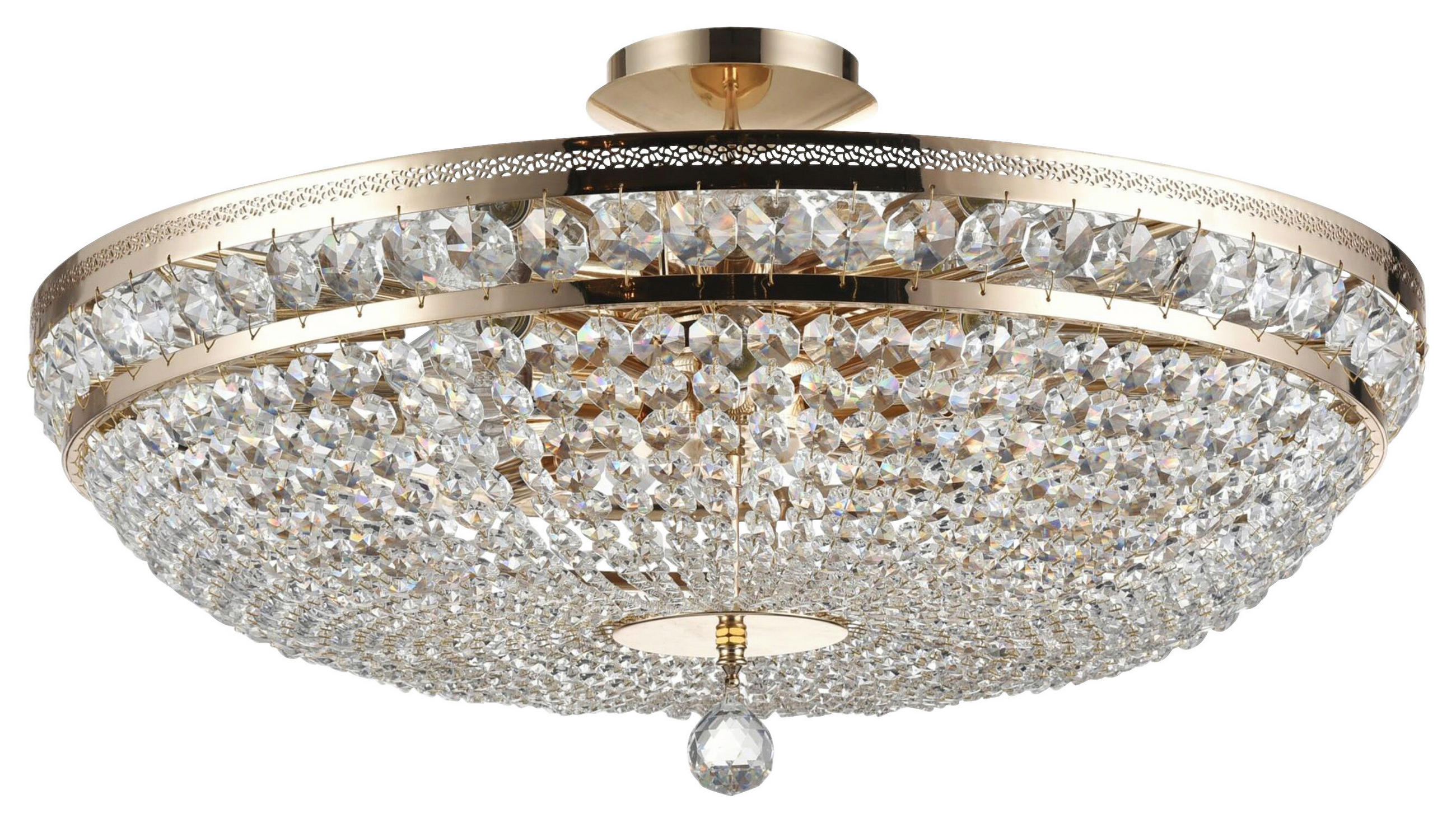 KRONLEUCHTER  65/31,5/65 cm   - Goldfarben, Basics, Glas/Metall (65/31,5/65cm) - MAYTONI