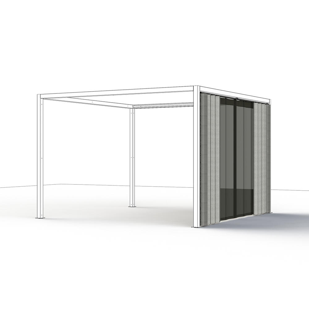 Siena Home Türvorhang Toscana – 90 X 210 Cm, Silber/grau, Mit Kunststoff-Aufhängung, Gegen Insekten & Als Sichtschutz, Für Innen & überdachten Außenbereich