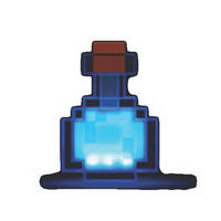 LED-DEKOLEUCHTE - Blau/Transparent, Trend, Kunststoff (18/13/6cm) - Minecraft