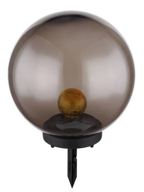 SOLARLEUCHTE 25/38,5 cm   - Schwarz/Orange, Basics, Kunststoff (25/38,5cm) - Globo