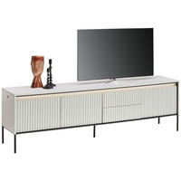 TV-SZEKRÉNY 192/56/40 cm  - fekete/fehér, Design, faalapú anyag (192/56/40cm) - Hom`in