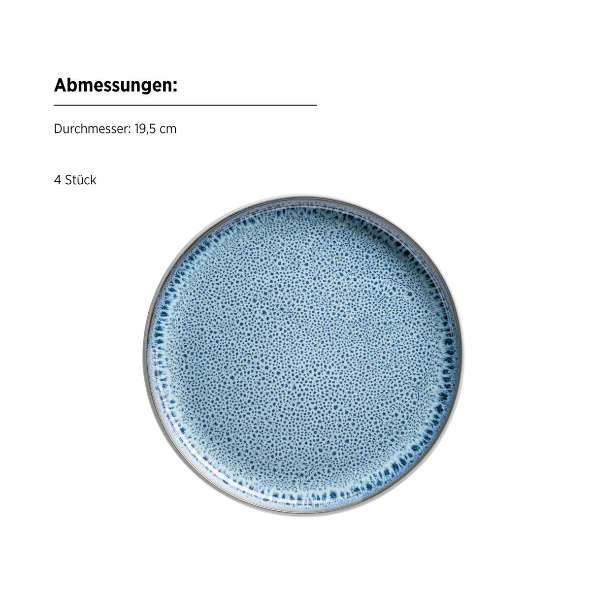 KOMBISERVICE MALEA 16-teilig  - Blau, Basics, Keramik - Mäser