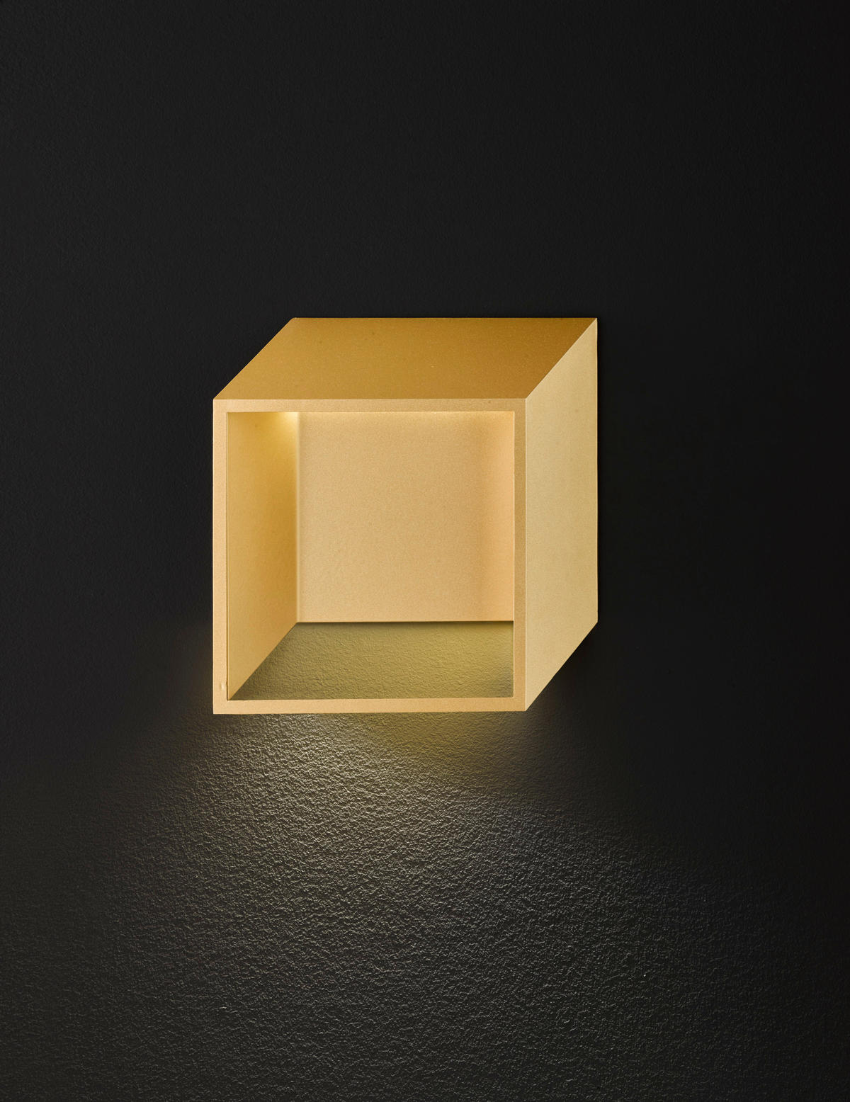 LED-WANDLEUCHTE - Goldfarben, Design, Kunststoff/Metall (25/9,2/25cm) - Globo