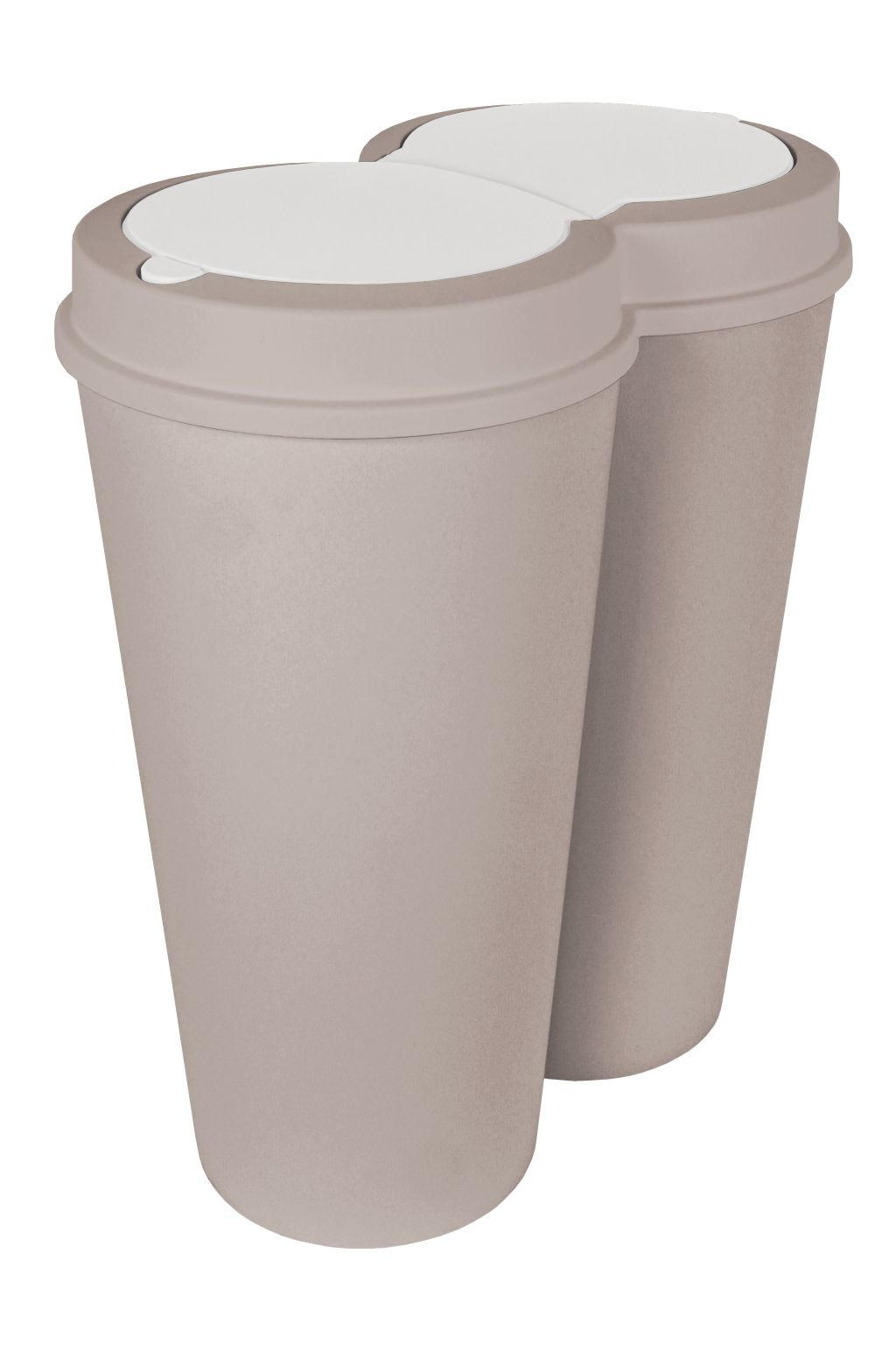 KOŠ ZA SMETI - bela/bež, Basics, umetna masa (50/55/30cm) - Homeware