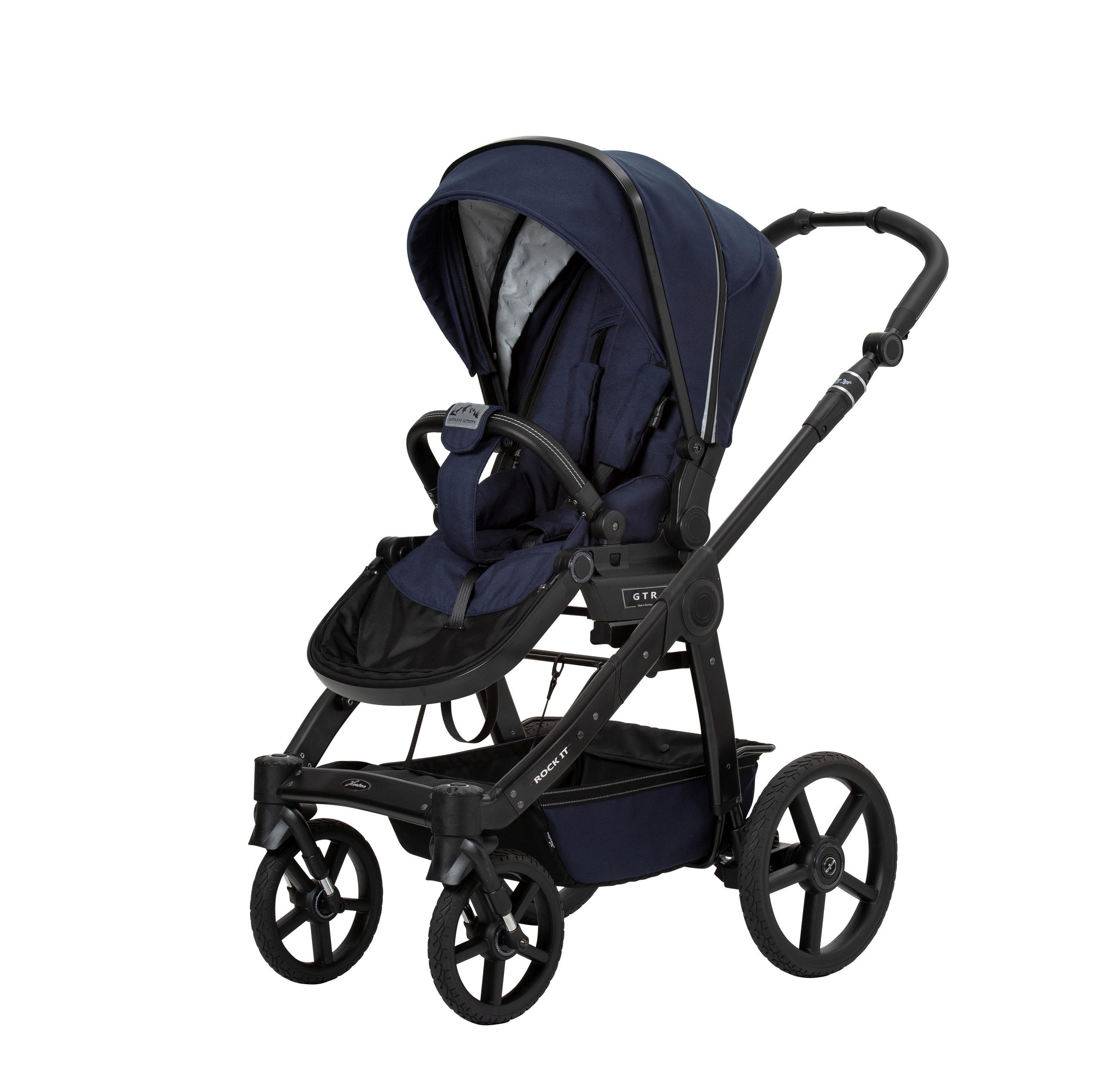 KINDERWAGENSET Outdoor Activity  - Dunkelblau, Basics, Textil (58,5/115/102cm) - Hartan