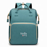 WICKELRUCKSACK Stella Bag Basic  - Türkis, Basics, Textil (30/40/21cm)