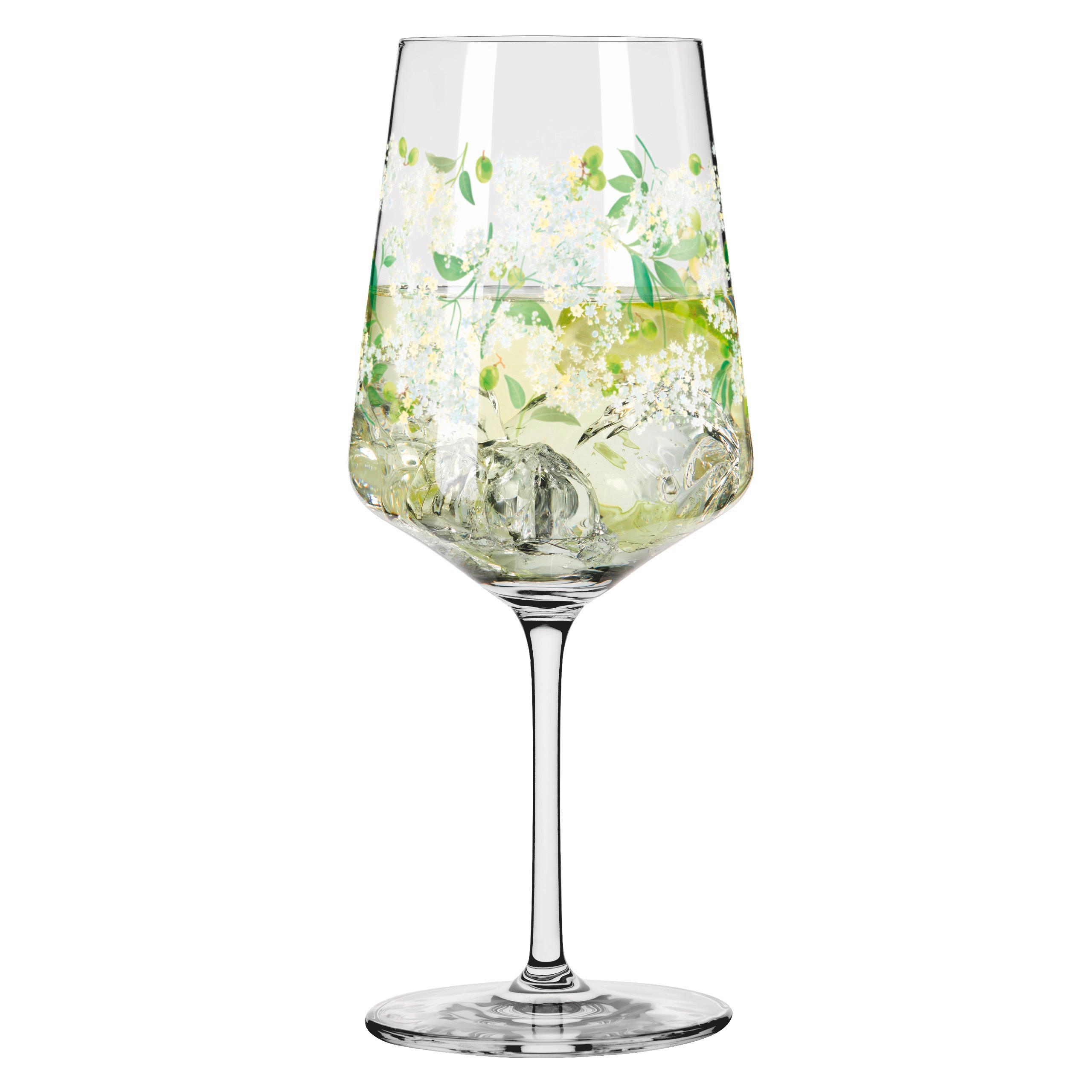 SPRITZERGLAS 544 ml  - Weiß/Grün, LIFESTYLE, Glas (8,3/22,5/8,3cm) - Ritzenhoff