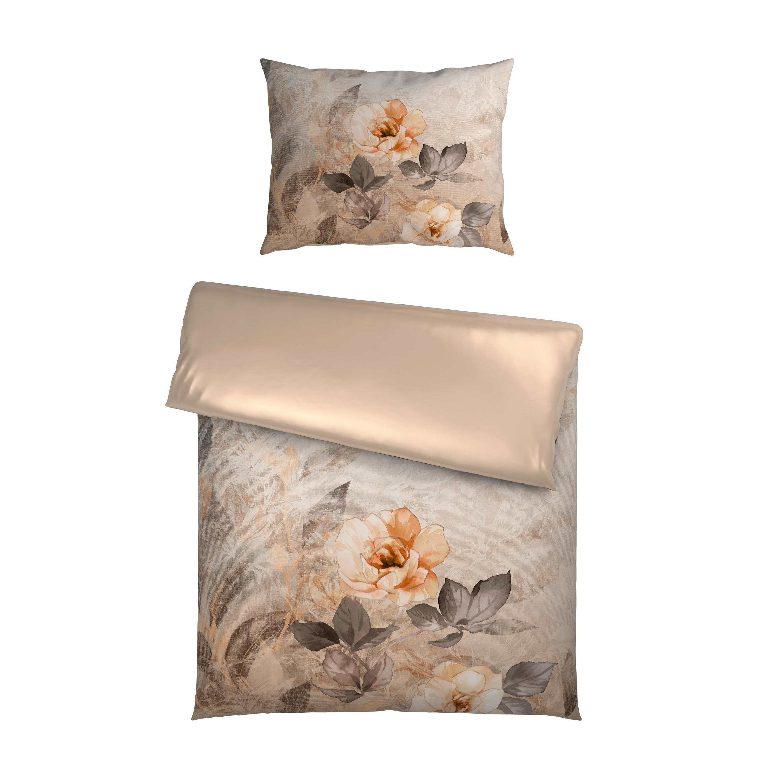 Esposa OBOJSTRANNÁ POSTEĽNÁ BIELIZEŇ, satén, krémová, 140/200 cm