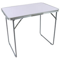CAMPINGBORD - vit, Modern, metall/trämaterial (80/53/70cm) - Ambia Garden