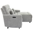 ECKSOFA  in Webstoff Grau  212/101 cm  - Schwarz/Grau, Design, Kunststoff/Textil (212/101cm) - Carryhome