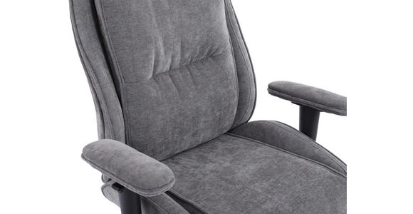 DREHSTUHL Chenille Grau - Schwarz/Grau, Design, Kunststoff/Textil (76/116-124/64.5cm) - Novel