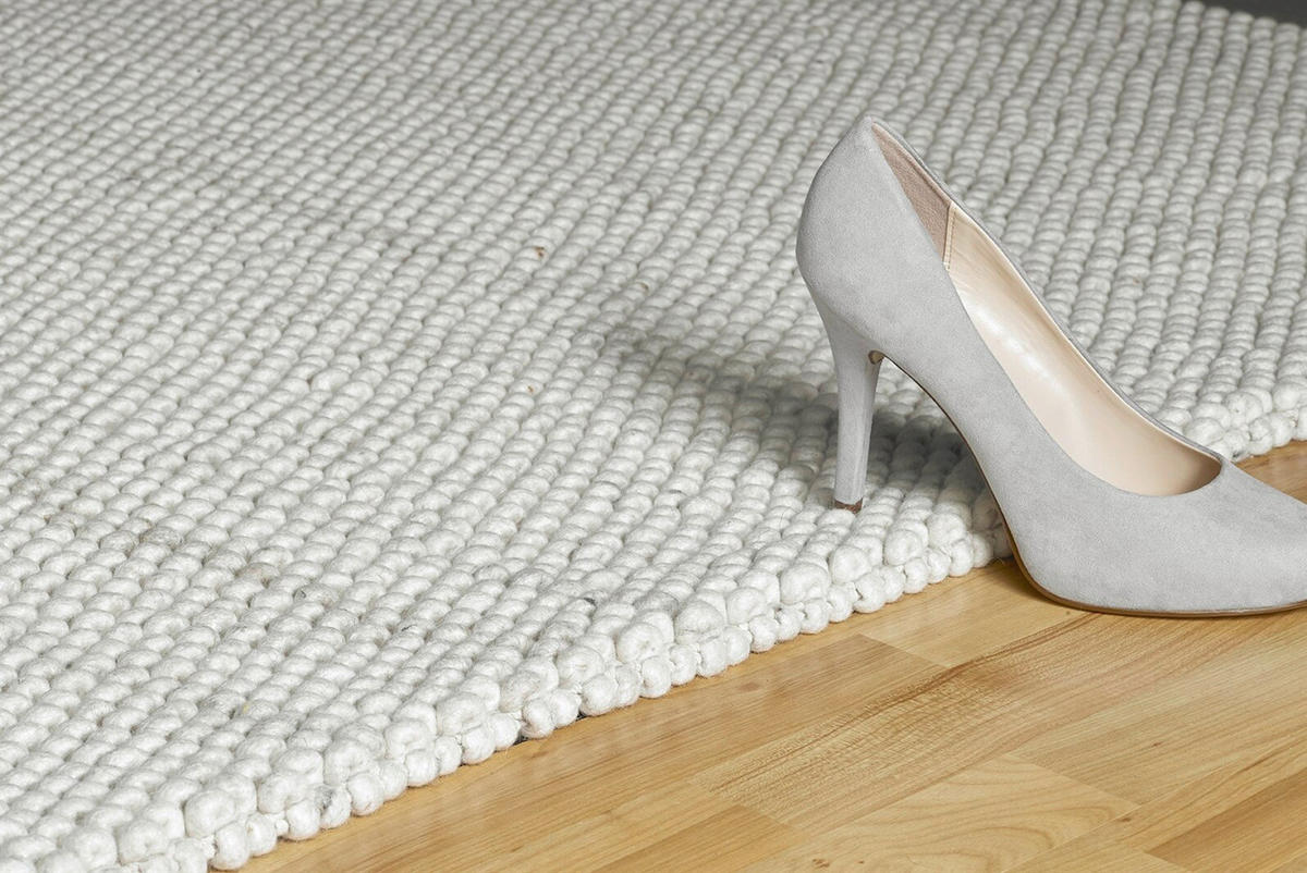 FLACHWEBETEPPICH  Wohnzimmer 120/170 cm Elfenbein rechteckig  - Elfenbein, Basics, Textil (120/170cm) - Kayoom