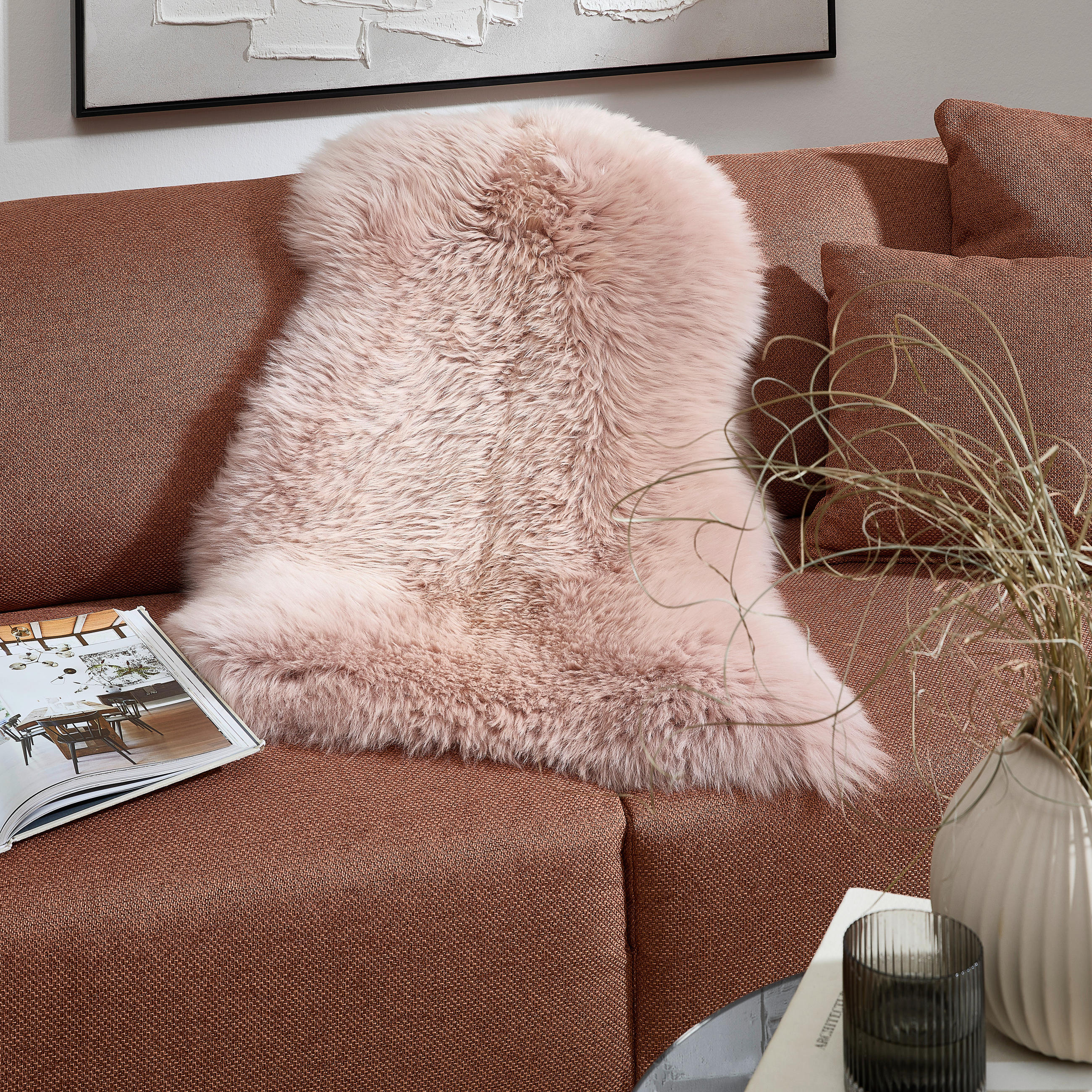 SCHAFFELL 60/90 cm Rosa  - Rosa, Trend, Fell (60/90cm) - Linea Natura