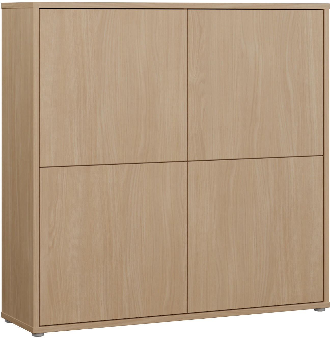 HIGHBOARD  124,5/121,5/34,9 cm  - Eichefarben/Grau, MODERN, Holzwerkstoff/Kunststoff (124,5/121,5/34,9cm) - Carryhome