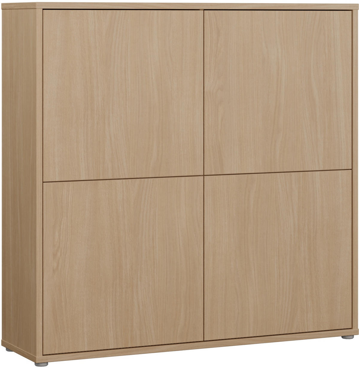 HIGHBOARD  124,5/121,5/34,9 cm  - Eichefarben/Grau, MODERN, Holzwerkstoff/Kunststoff (124,5/121,5/34,9cm) - Carryhome