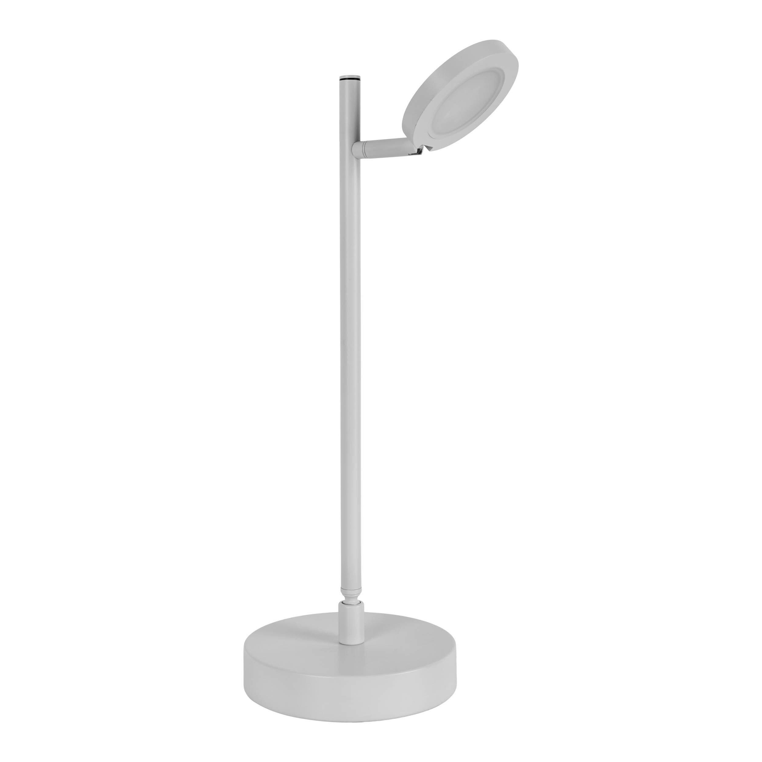 AKKU-TISCHLEUCHTE LUPA 23/16/45 cm - Weiß, Design, Metall (23/16/45cm) - Näve
