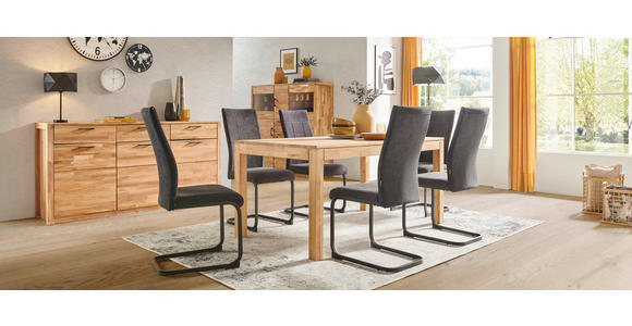 ESSTISCH in Holz 160/90/75 cm  - Wildeiche, Natur, Holz (160/90/75cm) - Carryhome