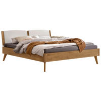BETT 180/200 cm  in Weiß, Wildeiche  - Wildeiche/Weiß, Design, Holz (180/200cm) - Hasena