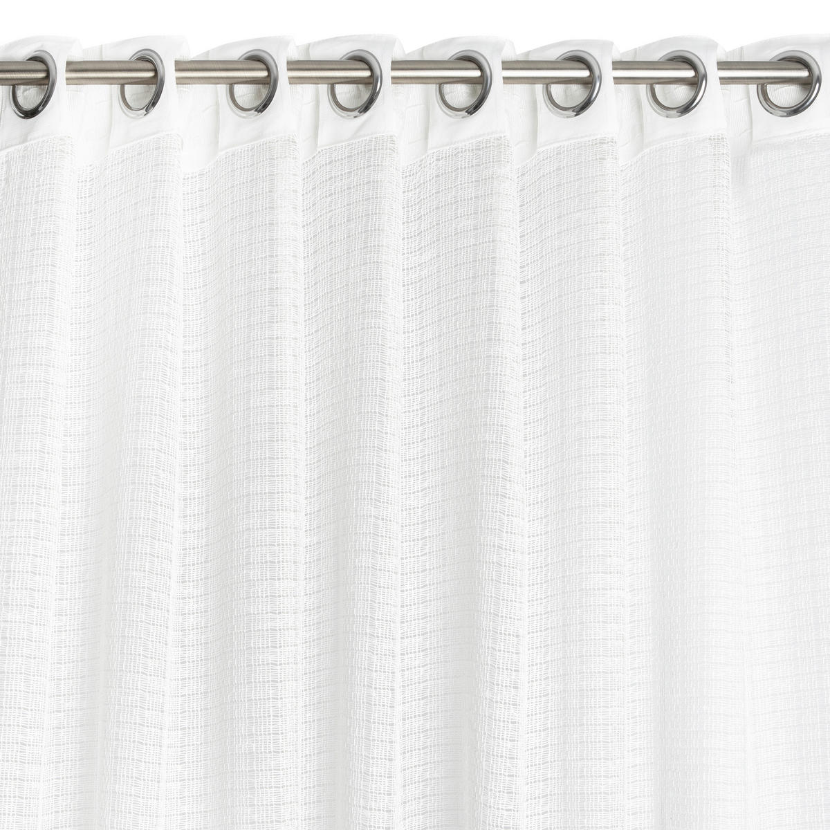 FERTIGVORHANG transparent  - Weiß, Basics, Textil (140/240cm)