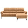ECKSOFA in Flachgewebe Currygelb  - Currygelb/Schwarz, Konventionell, Textil/Metall (260/181cm) - Beldomo Speed