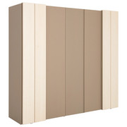 DREHTÜRENSCHRANK in furniert Ahorn Ahornfarben, Grau - Ahornfarben/Grau, Design, Holz/Holzwerkstoff (252/229,6/66,2cm) - Hülsta