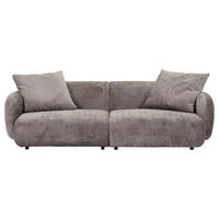 BIGSOFA Chenille Dunkelgrau  - Dunkelgrau/Schwarz, MODERN, Kunststoff/Textil (270/112/125cm) - Carryhome