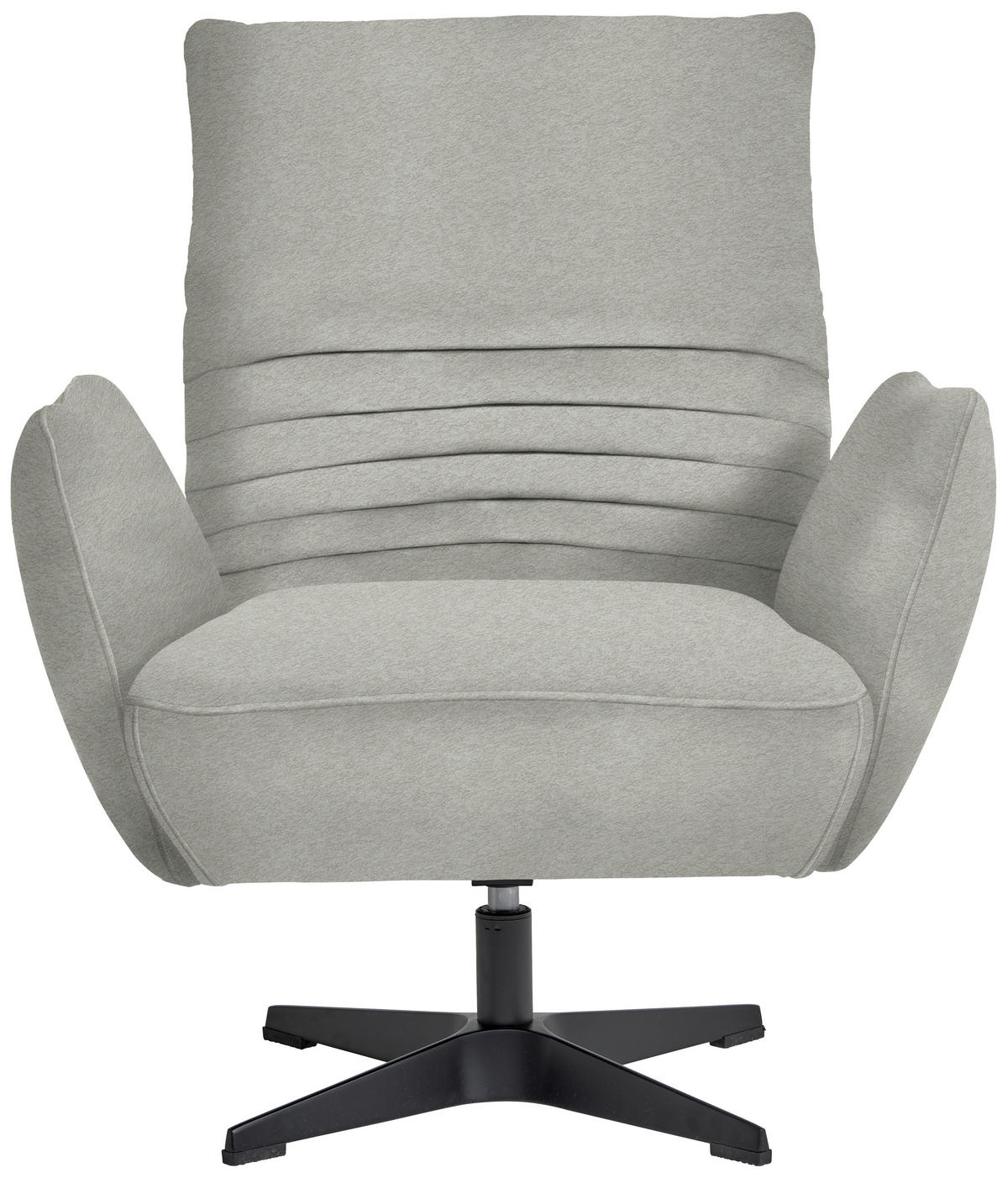 SESSEL in Teddystoff Hellgrau  - Hellgrau/Schwarz, Design, Textil/Metall (60/94/86cm) - Dieter Knoll