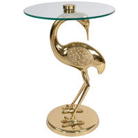 BEISTELLTISCH in Metall 40/40/58 cm  - Goldfarben, Design, Glas/Metall (40/40/58cm) - Kayoom