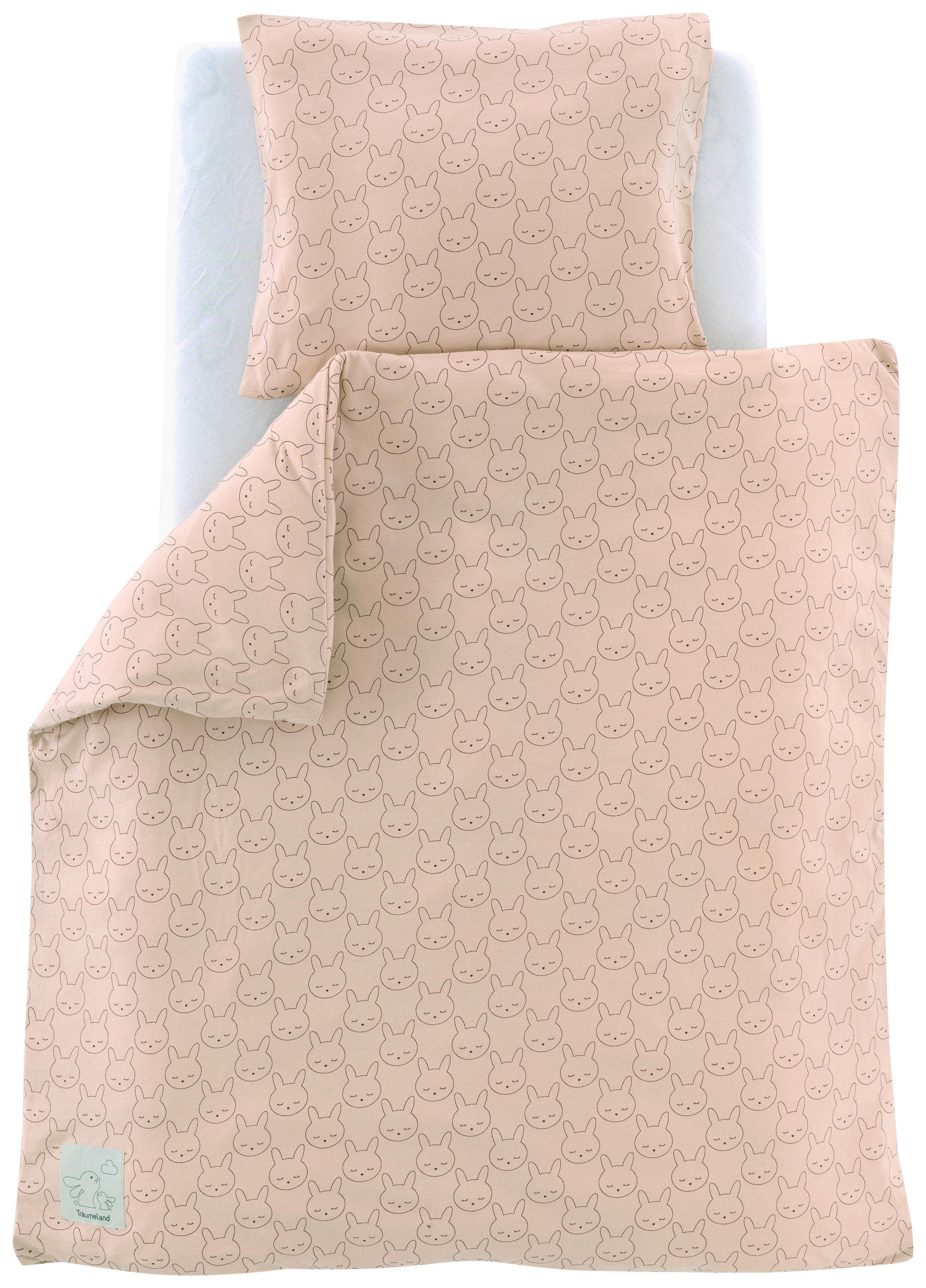 BABYBETTWÄSCHE 80/80 cm  - Beige/Altrosa, Basics, Textil (80/80cm) - Träumeland