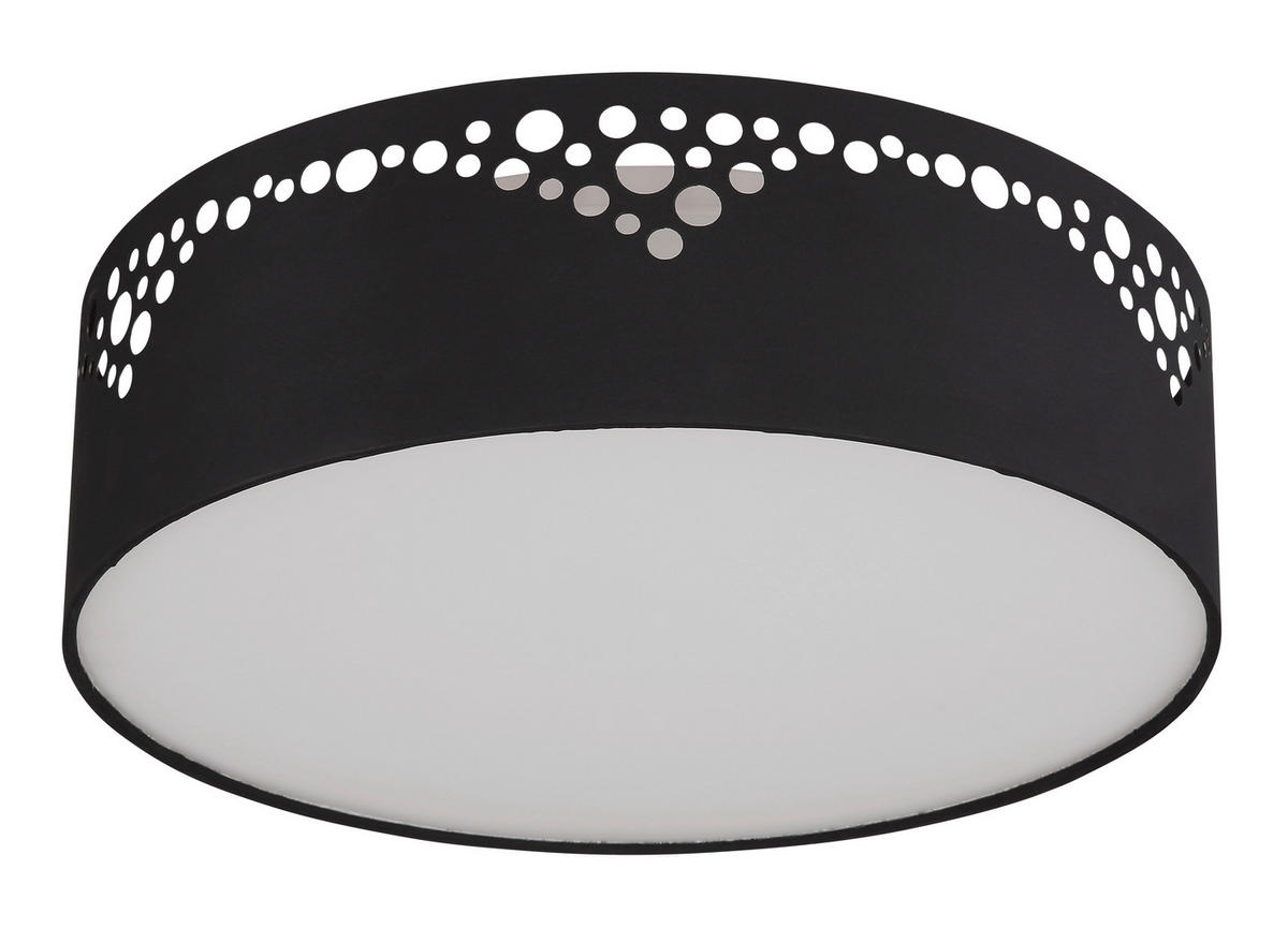 STROPNA SVETILKA 35/10 cm   - zlate barve/črna, Design, kovina/umetna masa (35/10cm) - Globo