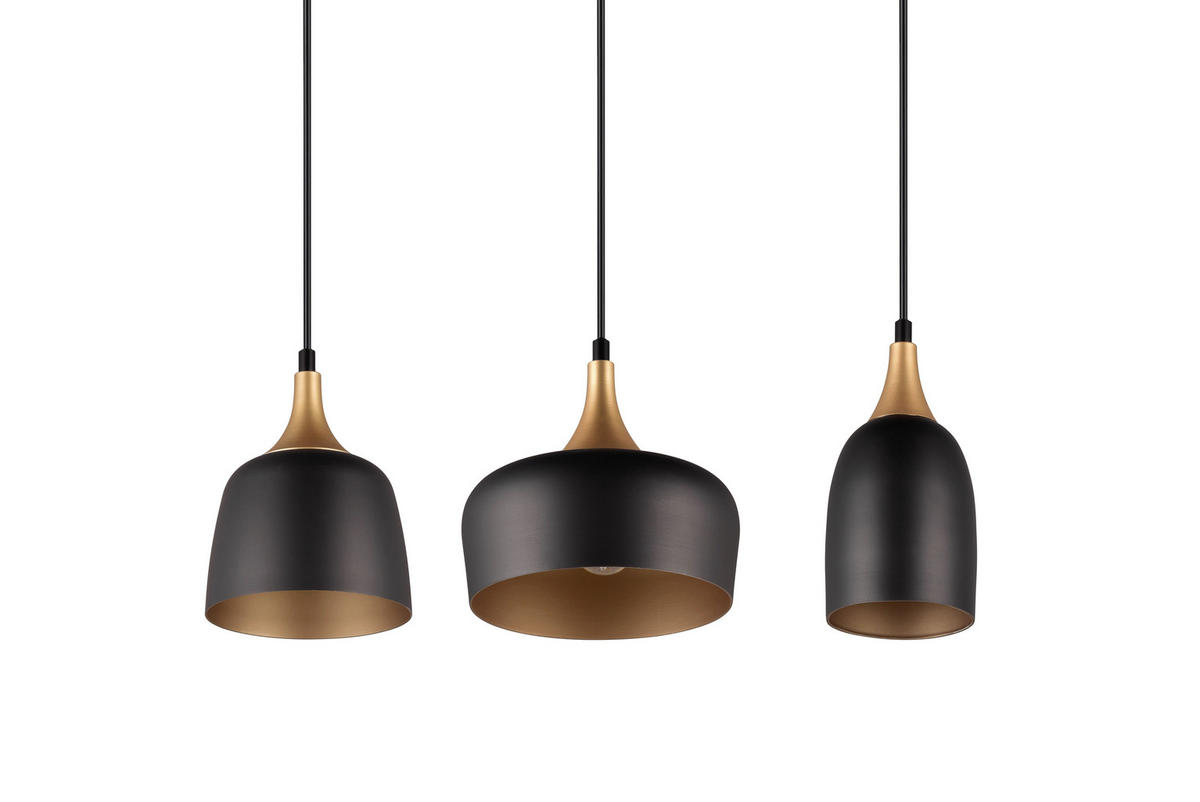 PENDELLEUCHTE 63/20/150 cm    - Schwarz, Design, Metall (63/20/150cm) - Trio Leuchten